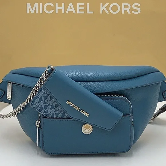 MICHAEL KORS
Maisie Large Pebbled Leather 2-in-1 Sling Pack
Teal
NWT - Picture 15 of 16